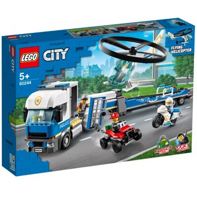 Конструктор lego city police полицейский вертолетный транспорт 60244